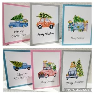 Christmas cards + envelopes